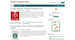 Desktop Screenshot of blog.antoniocangiano.com