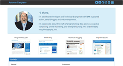 Desktop Screenshot of antoniocangiano.com