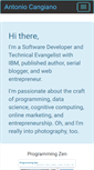 Mobile Screenshot of antoniocangiano.com