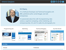 Tablet Screenshot of antoniocangiano.com